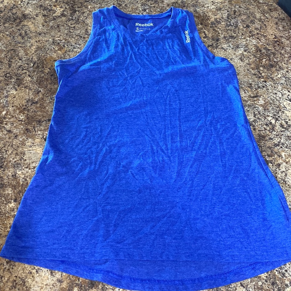 Reebok blue razorback tank top - size S